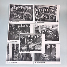 LOTTO FOTO VINTAGE MOTO EPOCA EXPO SPORT MORINI GUZZI FOTOGRAFO BARI ANNI 60 70