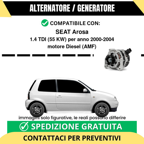 Alternatore seat arosa tdi - seat,