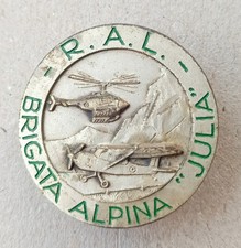 Distintivo ALPINI  JULIA btg. "Reparto Aerei Leggeri" ARDITO FOLGORE VALORE