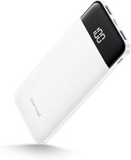 Charmast W1056 Power Bank 10400mAh, USB C caricatore portatile con LED