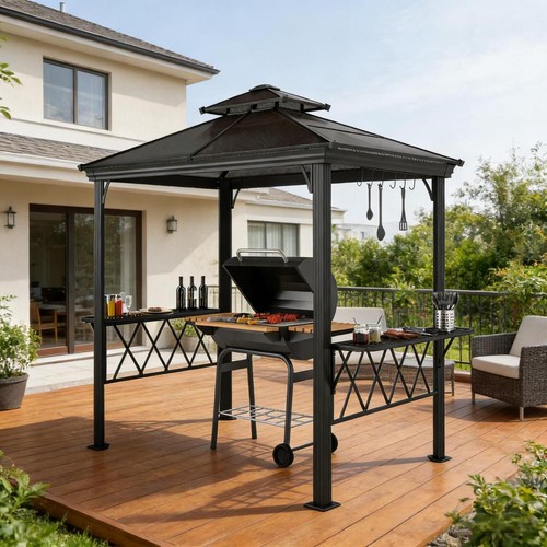 Outdoor pergola canopy pool - pergola, canopy,pool