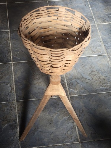 Piantana vintage legno - vintage, in