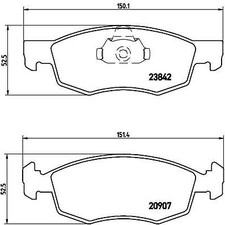 BREMBO P23118 Kit pastiglie