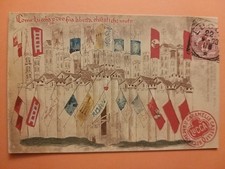 Lucca - Reclame per le Caramelle Caselli - Cartolina pubblicitaria.