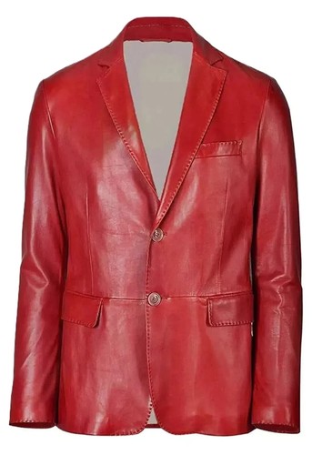 Giacca uomo rossa 100 - %, vera