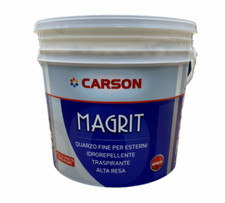 Carson MAGRIT PITTURA AL QUARZO FINO PER ESTERNO Bianca Idrorepellente 1 2,5 5 L