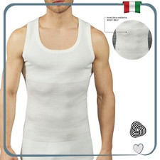 Canotta Dimagrante Uomo Snellente Contenitiva Lana Intima Pancera Elastica