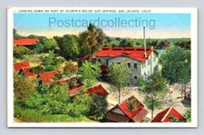 Cartolina San Jacinto California Giman's Relief Hot Springs