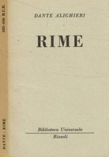 Rime. . Dante Alighieri. 1952. .