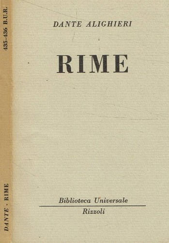Rime dante alighieri 1952 - .,