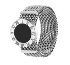 Anello argento acciaio - in,
