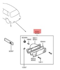 HYUNDAI SANTAMO FANALE FENDINEBBIA POSTERIORE SINISTRO OEM 92503M2200