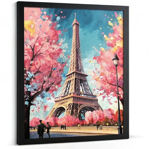 Eiffel tower wall paris pink - eiffel,