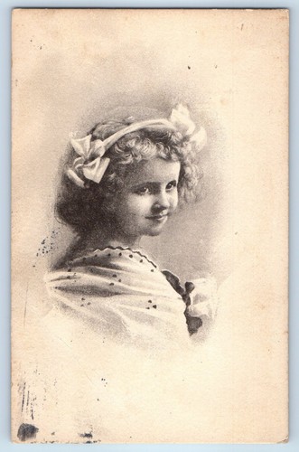 1913 sorridente bambina - sorridente,