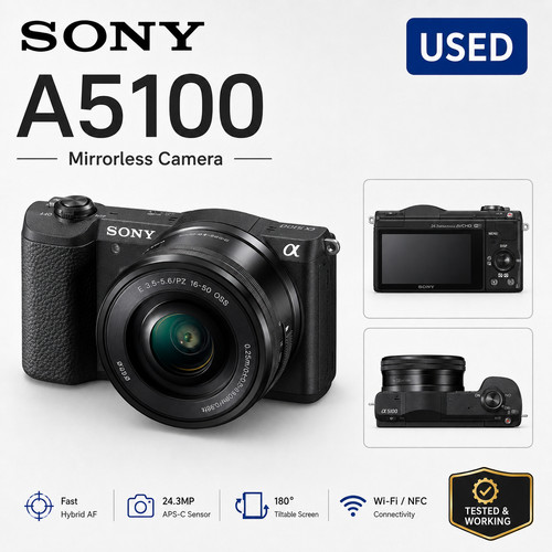 Sony a5100 180 flip - screen, 24