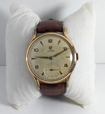 Raro orologio vintage CYMA svizzero anni 40-50 placcato oro rosa sottosecondi carica manuale