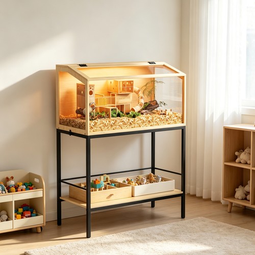 Grande gabbia legno - in,