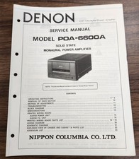 Denon POA-6600A Amplificatore