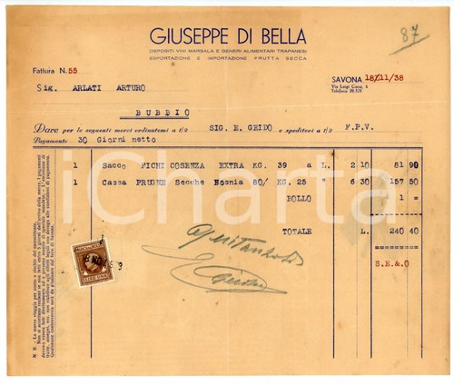 1938 savona ditta giuseppe - 1938,