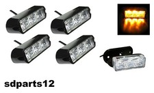 4x 3 Led 12/24V Strobo Luce