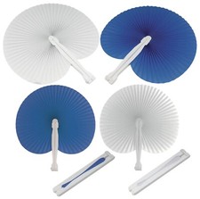 100 pezzi ventagli 50 bianchi 50 blu matrimonio bomboniera wedding cerimonie