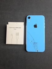 Iphone Xr - New Screen - New Battery - Cracked Back - For Parts Only - Icloud On