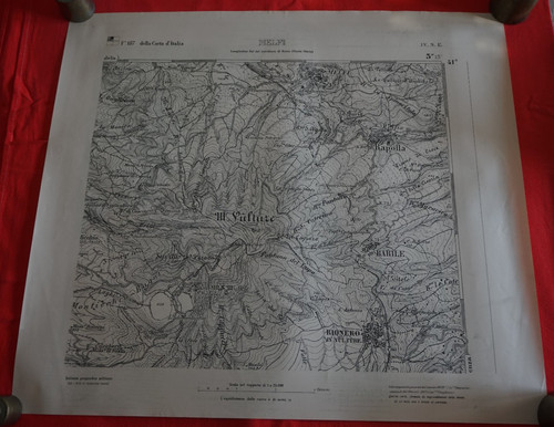Rara carta mappa - mappa, potenza