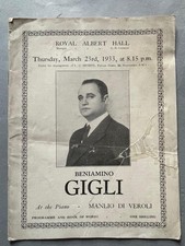 Beniamino Gigli, Italian