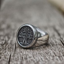 BAGUE CHEVALIÈRE ACIER