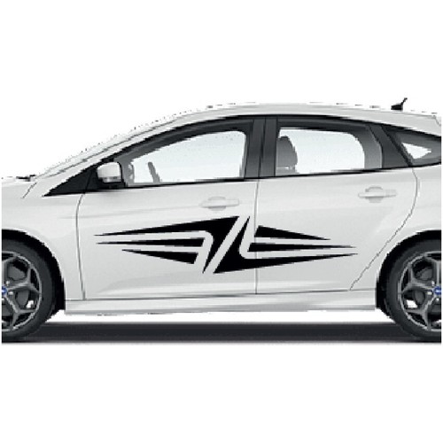 Grafica lato auto si - lato, x