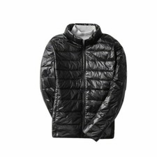 Femme Veste Matelassé Doudoune Brillant Chaud Hiver Rembourré Haut Extérieur