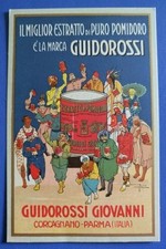1920ca Guidorossi - estratto di pomodoro - Corcagnano - Parma (ill.re Bisi)