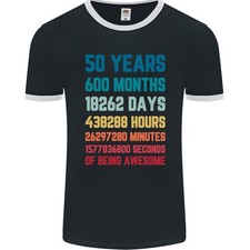 T-Shirt Ringer Uomo 50 Anni