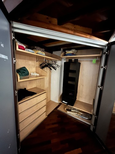 Cabina armadio modulare beige