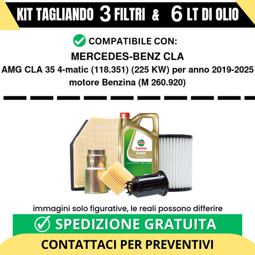 Tagliando castrol 3 - lt,