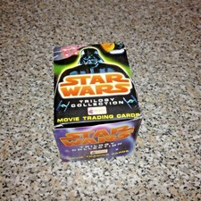 BOX FIGURINE STAR WARS TRILOGY MERLIN 1997 ORIGINALE NUOVO FULL 50 BUSTINE CARDS