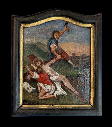 Antico quadro stazione via - stazione,