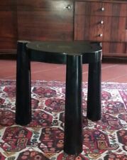 KARTELL SGABELLO/TAVOLINO ABS NERO, ANNA CASTELLI  1970 ITALIAN DESIGN ARTEMIDE