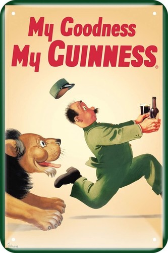 Guinness insegna metallo in - guinness,