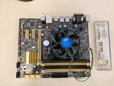 SCHEDA MADRE ASUS B85M-G + CPU i3-4170 + 4 GB RAM KINGSTON + PLACCA + VENTOLA