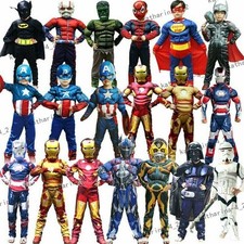 2025 Cosplay The Avengers Costume Bambini Halloween Carnevale Costumi Con Maschera--