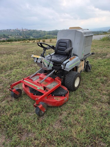 Trattorino tosaerba con piatto