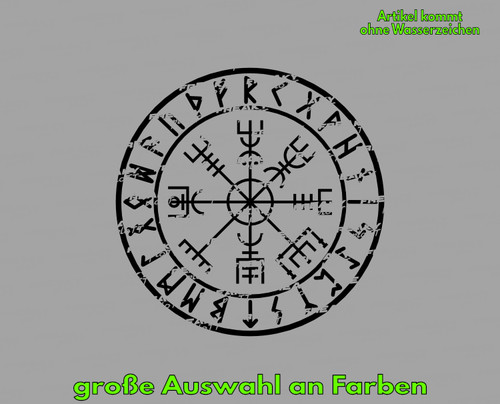 Vegvisir rune bussola 30cm - rune,