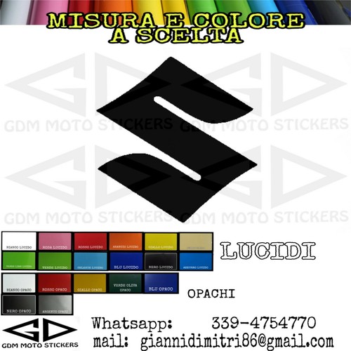 Adesivo logo suzuki misura - adesivo,
