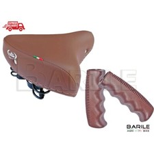 Sella MONTEGRAPPA 07F Bici Graziella - Olanda  - City + Manopole Marrone Scuro