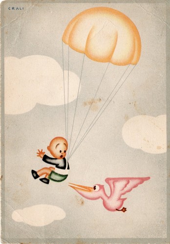 Cartolina aviazione italia ala - cartolina,