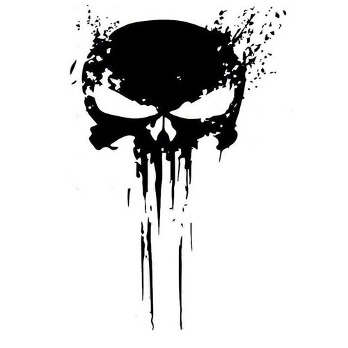 Adesivo skull xxl circa - circa, 45x30