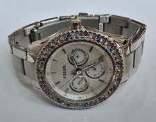 OROLOGIO DONNA FOSSIL ES-3049 CASSA ACCIAIO INOX FOSSIL WATCH OTTIME CONDIZIONI NE