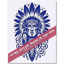 Stencil viso nativo tribale -