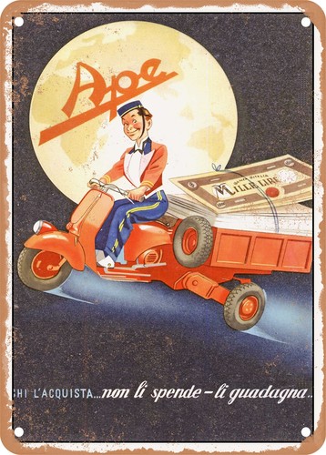 Insegna metallo 1948 piaggio - insegna,
